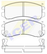 Icer Brakes 180810000 - JGO.PASTILLAS FRENO