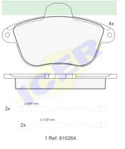 Icer Brakes 180857000 - JGO.PASTILLAS FRENO