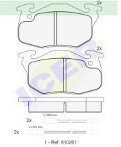 Icer Brakes 180864 - JGO.PASTILLAS FRENO