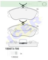 Icer Brakes 180873700 - JGO.PASTILLAS,FURGONETA/TURISMO