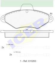 Icer Brakes 180920000 - JGO.PASTILLAS FRENO