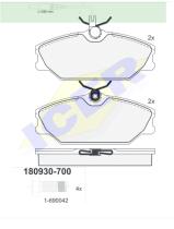 Icer Brakes 180930700 - JGO.PASTILLAS,FURGONETA/TURISMO