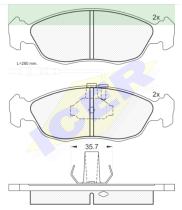 Icer Brakes 180932000 - JGO.PASTILLAS FRENO