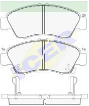 Icer Brakes 180958000 - JGO.PASTILLAS FRENO