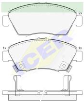 Icer Brakes 180959000 - JGO.PASTILLAS FRENO