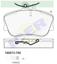 Icer Brakes 180973700 - JGO.PASTILLAS,FURGONETA/TURISMO