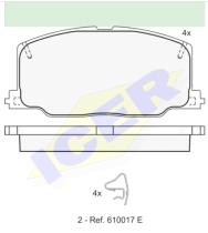 Icer Brakes 181004000 - JGO.PASTILLAS