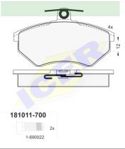 Icer Brakes 181011700 - JGO.PASTILLAS,TURISMO