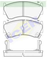 Icer Brakes 181094000 - JGO.PASTILLAS DEL.NISSAN ALMERA 95-