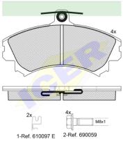 Icer Brakes 181118700 - JGO.PASTILLAS,FURGONETA/TURISMO