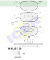 Icer Brakes 181123700 - JGO.PASTILLAS,FURGONETA/TURISMO