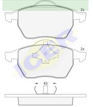 Icer Brakes 181131000 - JGO.PASTILLAS,FURGONETA/TURISMO