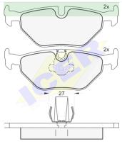 Icer Brakes 181141000 - JGO.PASTILLAS,FURGONETA/TURISMO