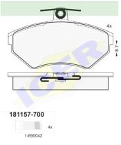 Icer Brakes 181157700 - JGO.PASTILLAS