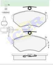 Icer Brakes 181157203 - PASTILLA DE FRENO