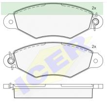 Icer Brakes 181204702 - JGO.PASTILLAS FRENO DEL  PEU/CIT/RENAUL