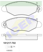 Icer Brakes 181217702 - JGO.PASTILLAS,FURGONETA/TURISMO