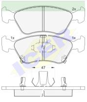 Icer Brakes 181235000 - JGO.PASTILLAS,FURGONETA/TURISMO