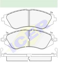 Icer Brakes 181263000 - JGO.PASTILLAS FRENO DEL.CHEVROLET AVEO LACETTI