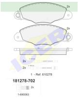 Icer Brakes 181278702 - JGO.PASTILLAS,FURGONETA/TURISMO