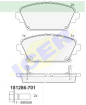 Icer Brakes 181286701 - JGO.PASTILLAS,FURGONETA/TURISMO