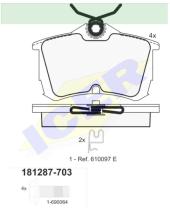 Icer Brakes 181287703 - PASTILLA DE FRENO