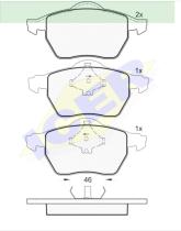 Icer Brakes 181294000 - JGO.PASTILLAS,FURGONETA/TURISMO