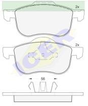 Icer Brakes 181297000 - JGO.PASTILLAS,FURGONETA/TURISMO