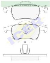 Icer Brakes 181298000 - JGO.PASTILLAS,FURGONETA/TURISMO