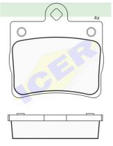 Icer Brakes 181310000 - PASTILLAS FRENO MOTO ICER