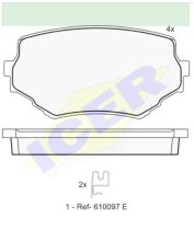 Icer Brakes 181319000 - JGO.PASTILLAS,FURGONETA/TURISMO