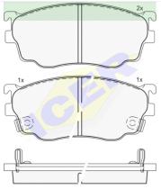 Icer Brakes 181334000 - PASTILLAS FRENO MOTO ICER