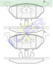 Icer Brakes 181338 - JGO.PASTILLAS,FURGONETA *****USAR 181349