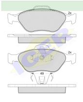 Icer Brakes 181343 - JGO.PASTILLAS DEL FORD ORION 1.6D