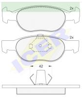 Icer Brakes 181348000 - JGO.PASTILLAS,FURGONETA/TURISMO