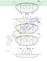 Icer Brakes 181349 - JGO.PASTILLAS DL GRUPO VW