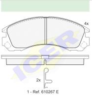 Icer Brakes 181358000 - PASTILLAS FRENO MOTO ICER