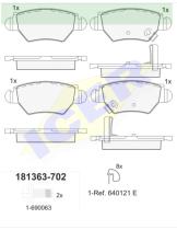 Icer Brakes 181363702 - PASTILLA DE FRENO