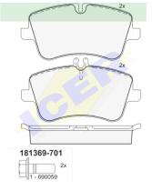 Icer Brakes 181369701 - JGO.PASTILLAS,FURGONETA/TURISMO