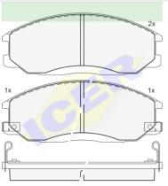 Icer Brakes 181372 - PASTILLAS FRENO MOTO ICER