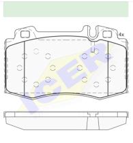 Icer Brakes 181389000 - PASTILLAS FRENO MERCEDES