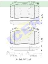 Icer Brakes 181389203 - PASTILLA DE FRENO