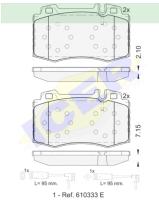 Icer Brakes 181389203 - PASTILLA DE FRENO