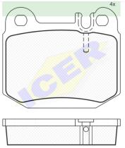 Icer Brakes 181391000 - PASTILLAS FRENO MOTO ICER