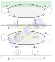 Icer Brakes 181398000 - PASTILLAS FRENO MOTO ICER