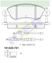 Icer Brakes 181420701 - PASTILLA DE FRENO