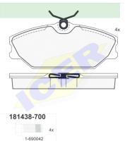 Icer Brakes 181438700 - PASTILLA DE FRENO