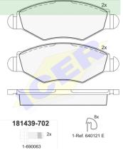 Icer Brakes 181439702 - PASTILLA DE FRENO