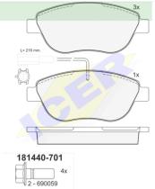 Icer Brakes 181440701 - JGO.PASTILLAS