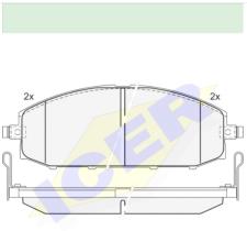 Icer Brakes 181448000 - PASTILLAS FRENO MOTO ICER